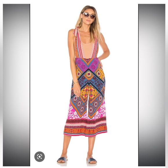 Free People Maritzah One Piece Romper Overalls Jumpsuit size 4 - Picture 3 of 5
